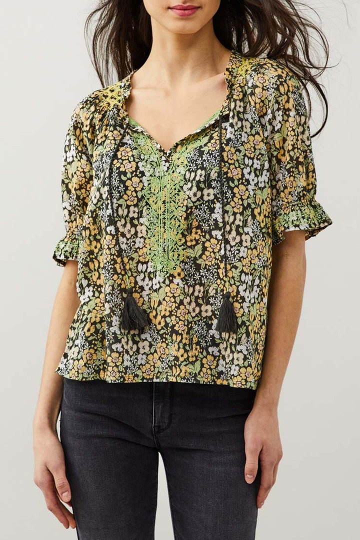 Phoenix Blouse in Deep Asphalt