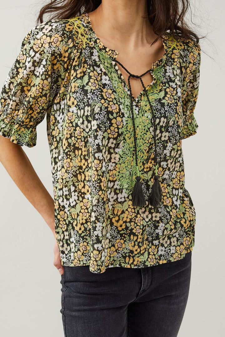 Phoenix Blouse in Deep Asphalt
