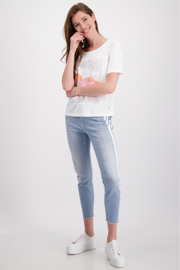 Pink Palm Tree Front T-shirt