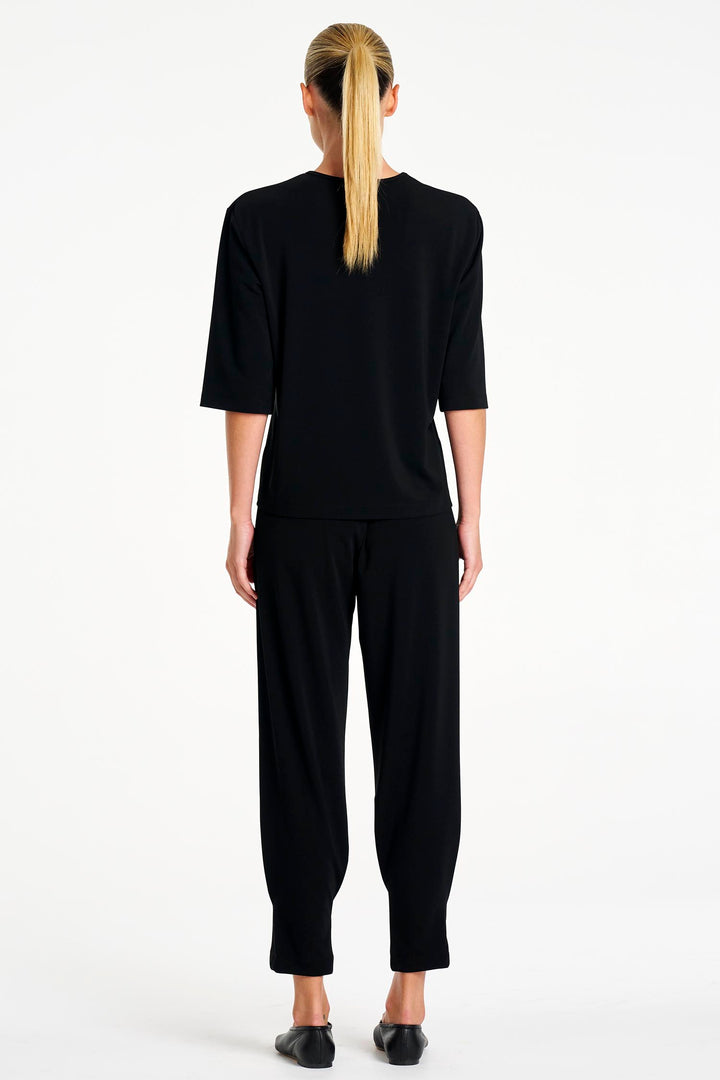Plaza Crew Top in Black
