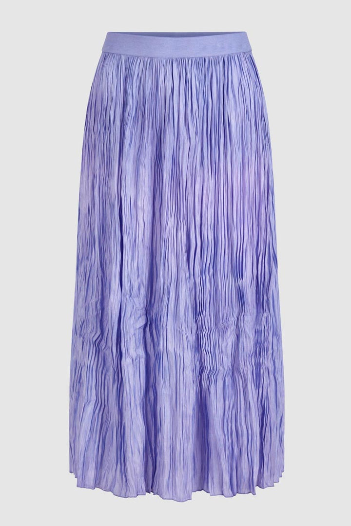 Pleated Sheen Skirt in Lavender