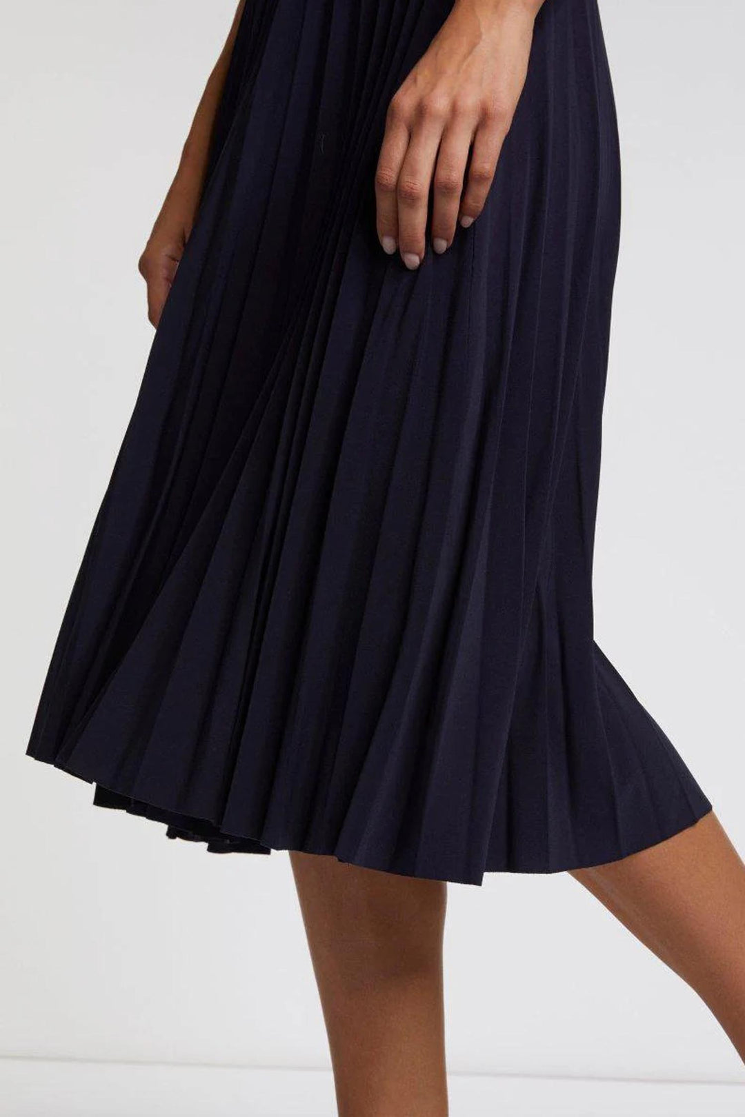 Pleated Skirt in Deep Blue