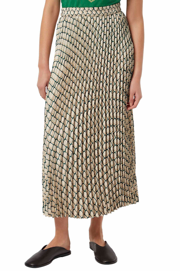 Pleated Skirt in Doubles Net