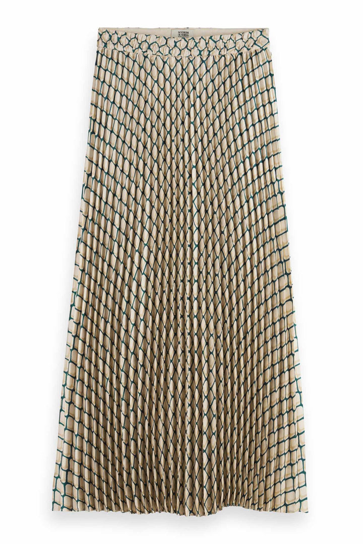 Pleated Skirt in Doubles Net