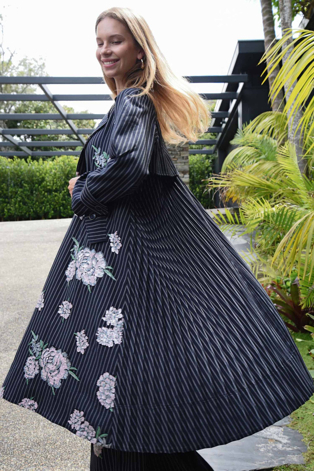 Pleating Weather Coat in Sparkle Like You Mean It