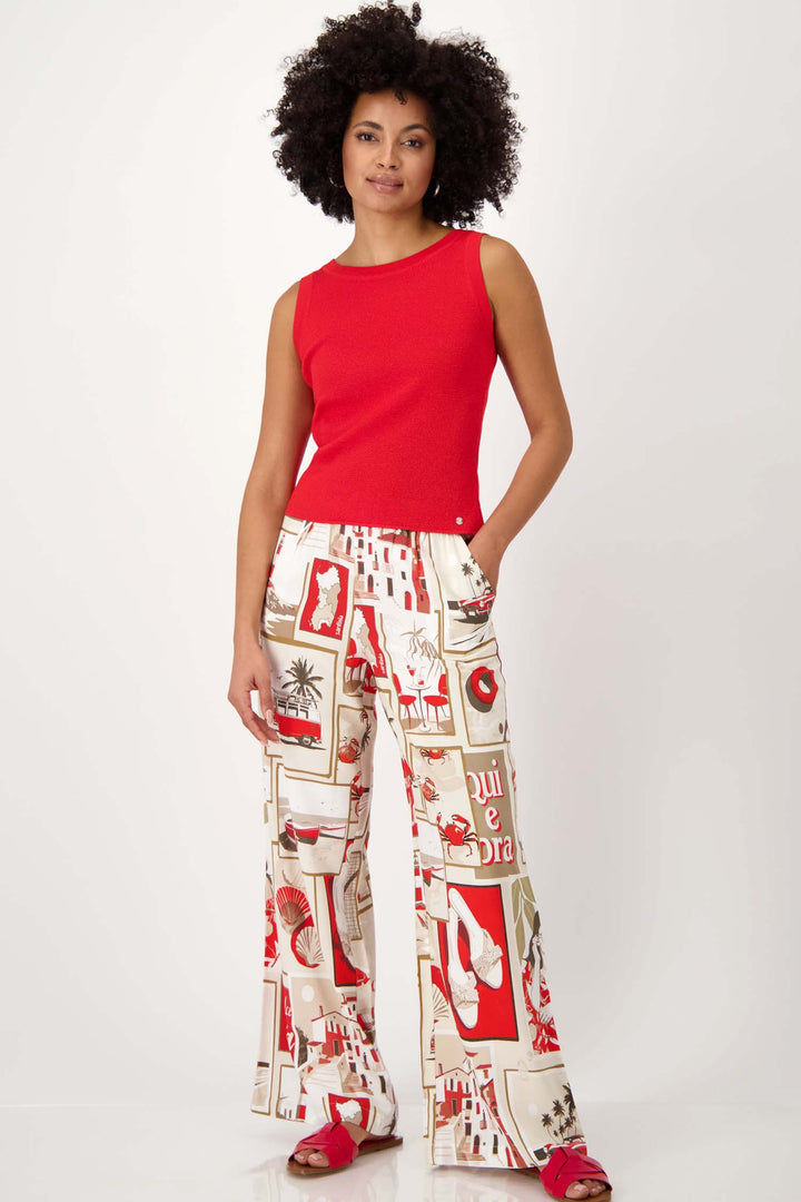 Polaroid Patterned Wide Leg Trousers