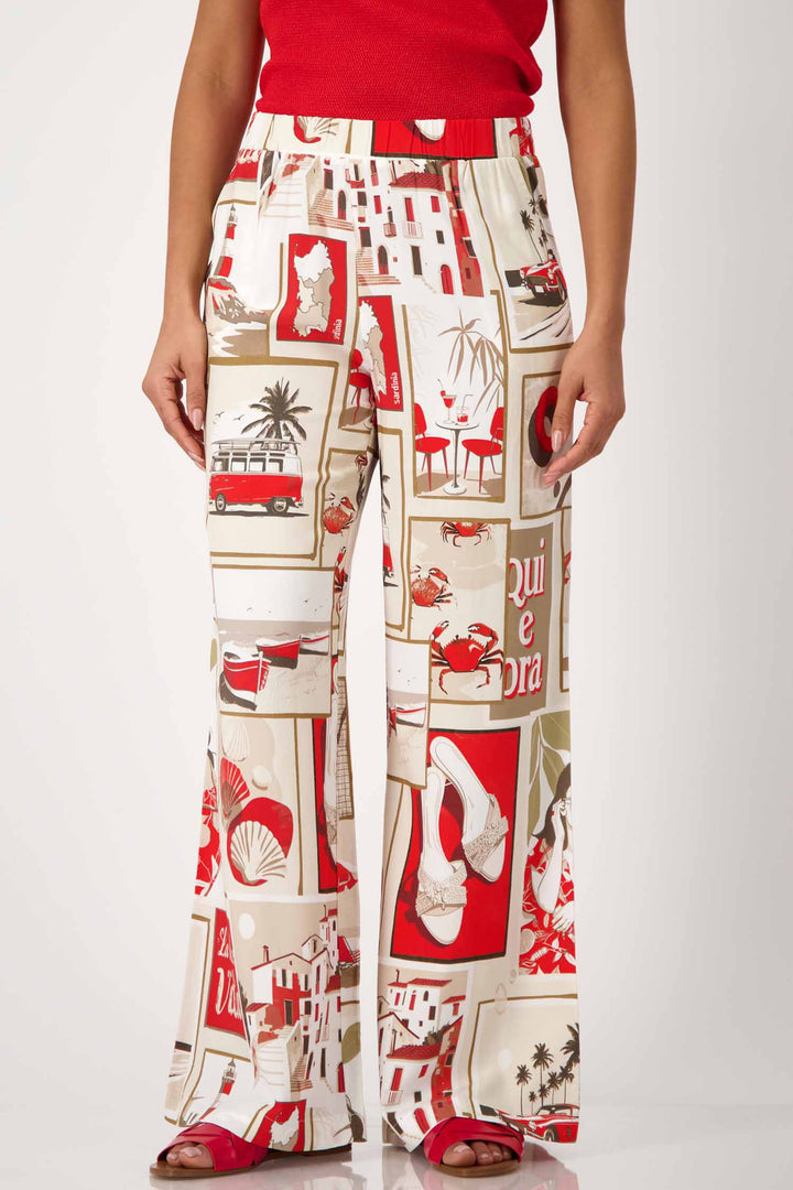 Polaroid Patterned Wide Leg Trousers