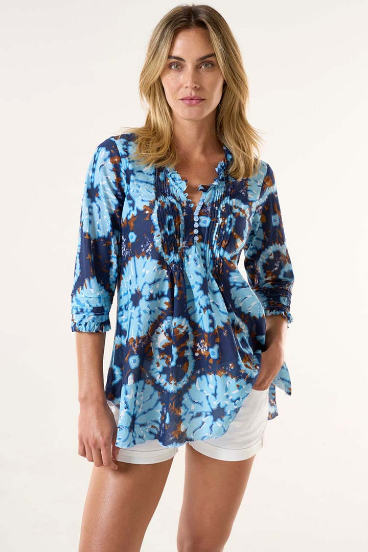 Poppy Top in Camogli Navy