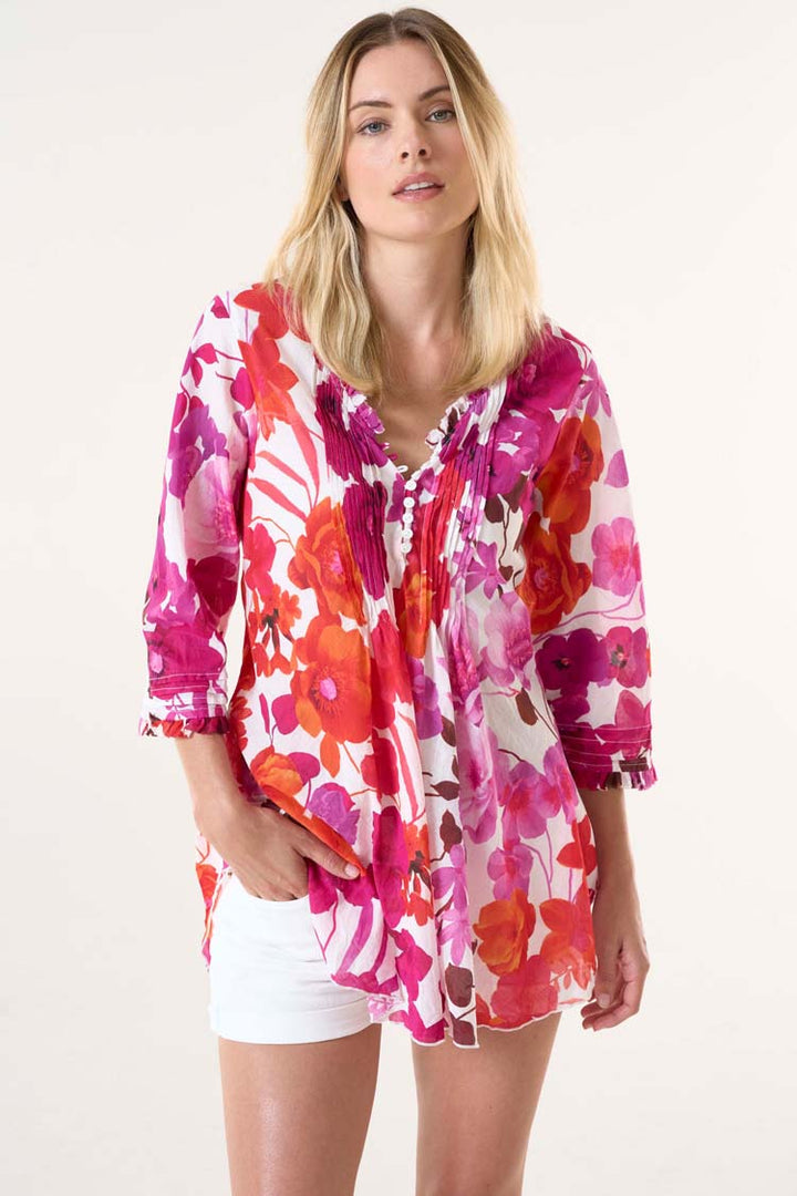 Poppy Top in Flamenco Pink