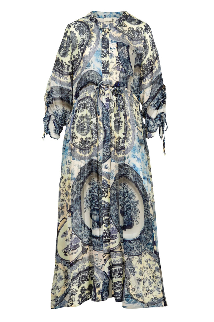 Portrait Mode Dress in Blue Plate