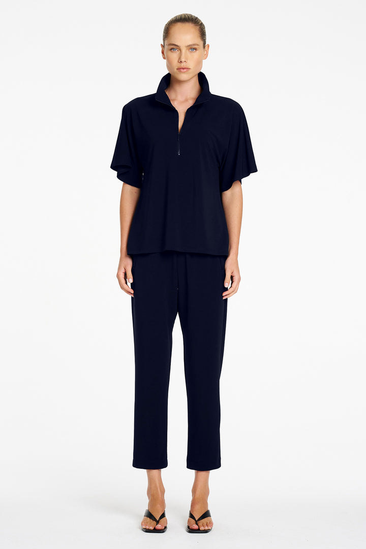 Powder Zip Pant in True Navy