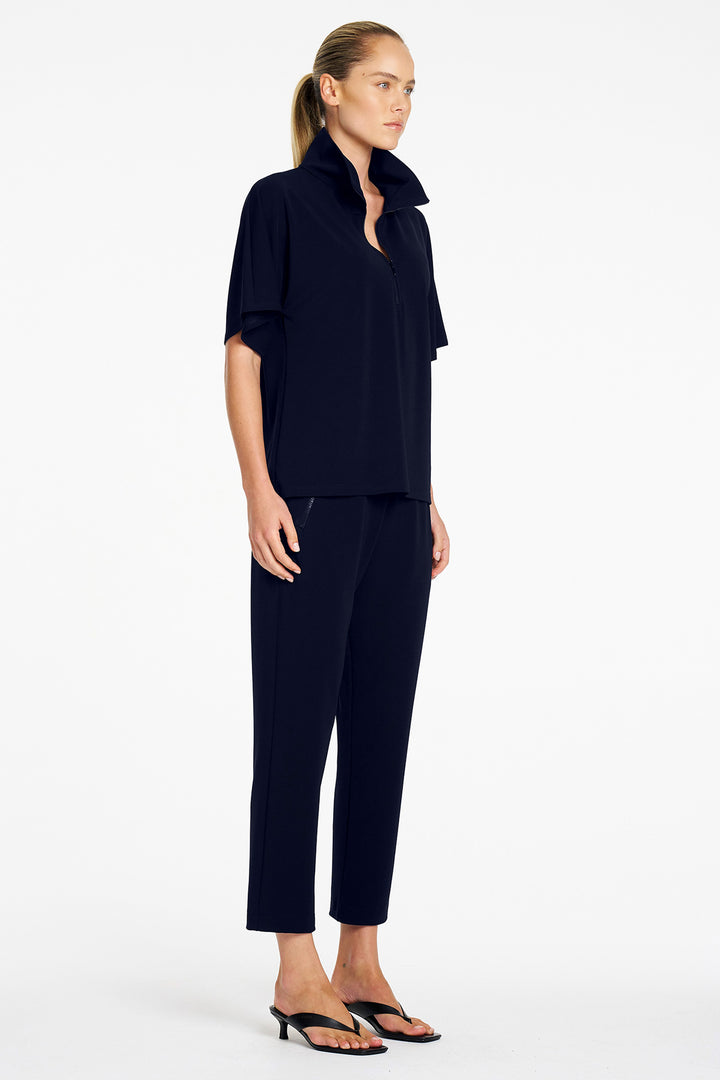 Powder Zip Pant in True Navy