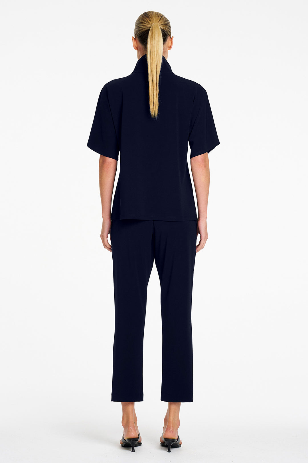 Powder Zip Pant in True Navy