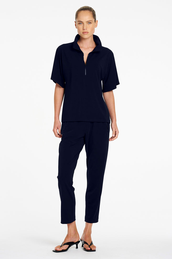 Powder Zip Pant in True Navy