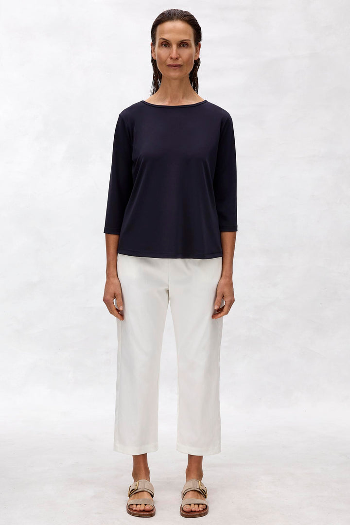 Powder Boat Neck in True Navy