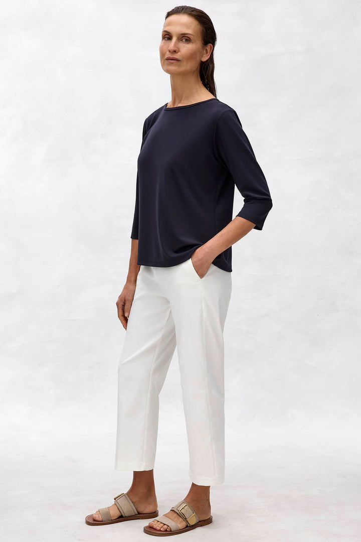 Powder Boat Neck in True Navy