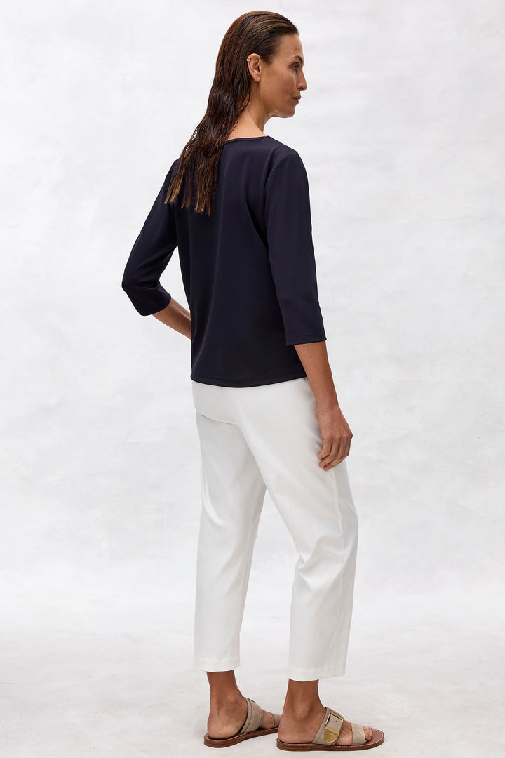 Powder Boat Neck in True Navy