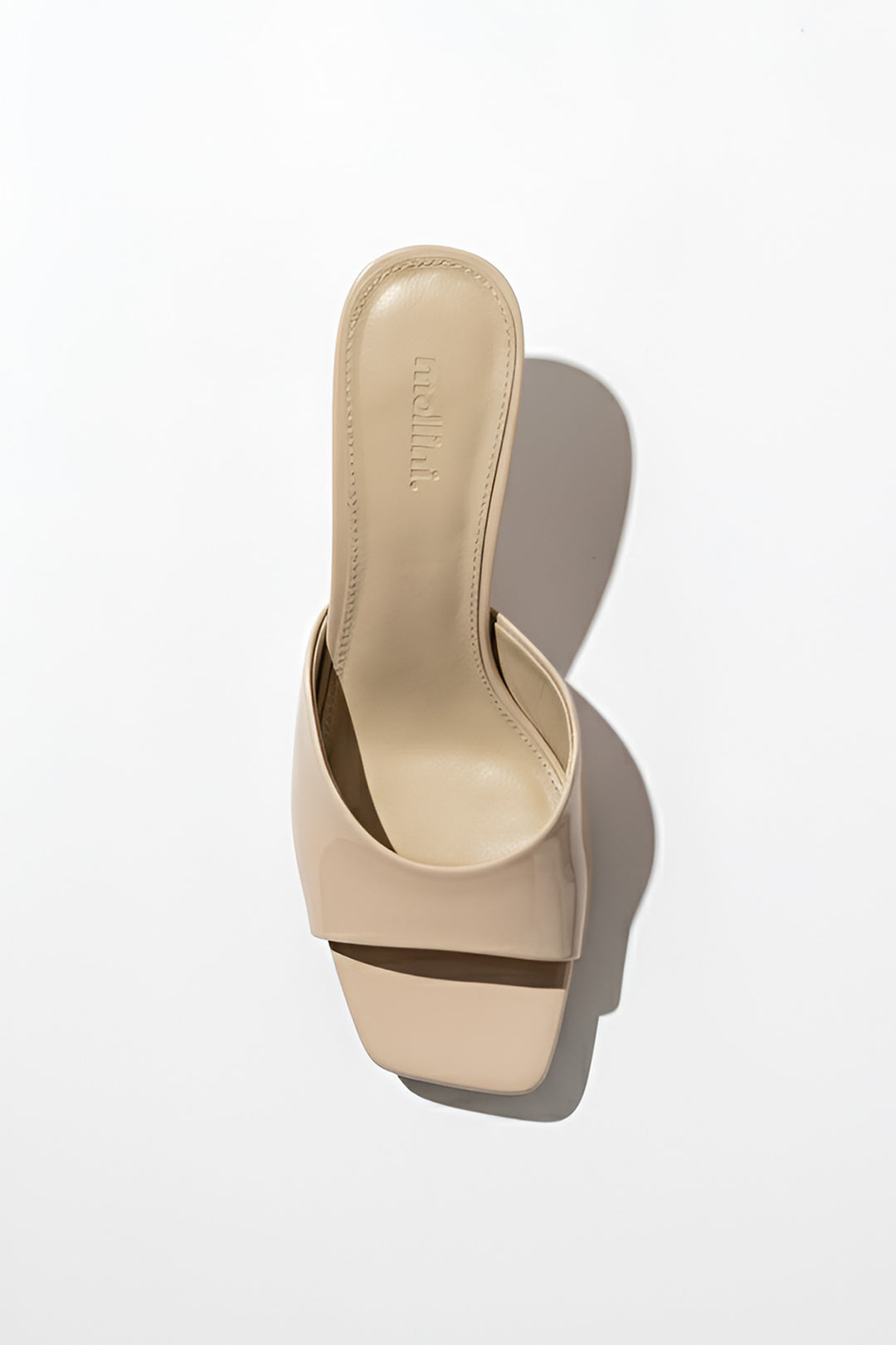 Preetence Patent Leather Heels in Latte