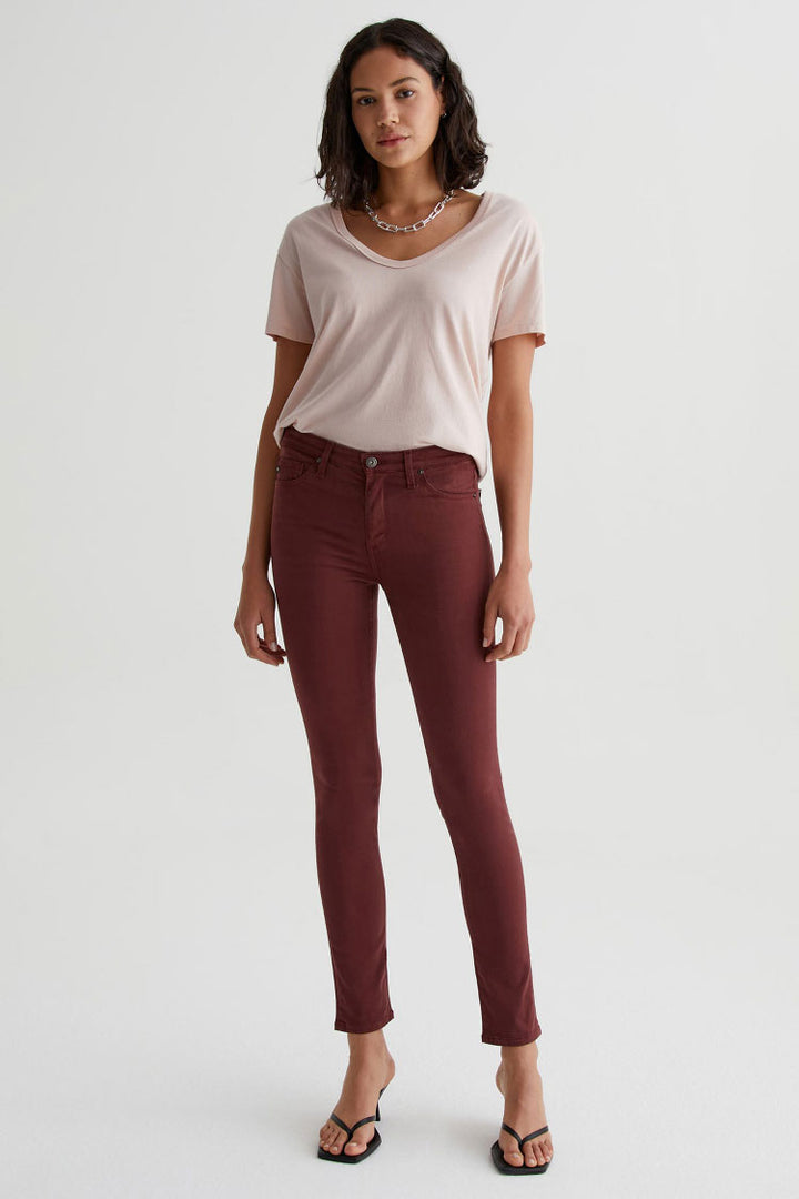 Prima Mid-rise Pants - Dark Plum