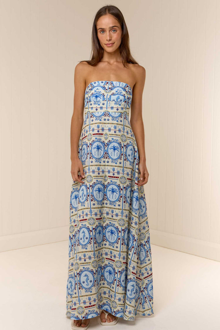 Primrose Dress in Lagoona Tile