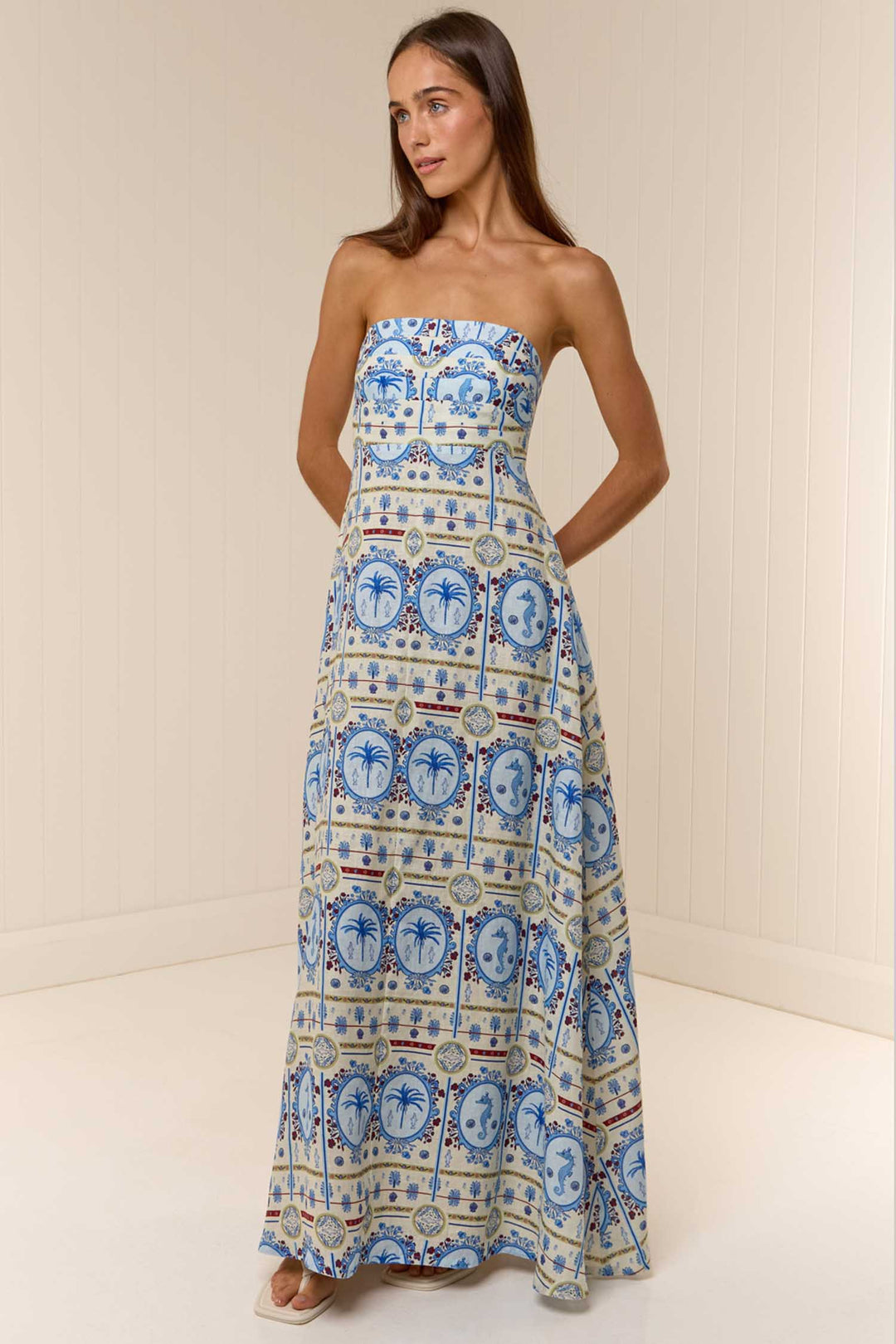 Primrose Dress in Lagoona Tile