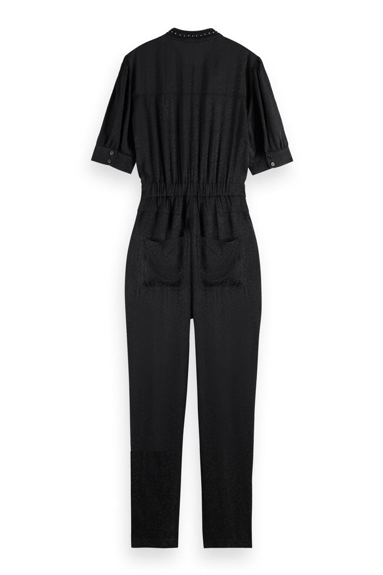 Printed Jumpsuit in Evening Black | FINAL SALE