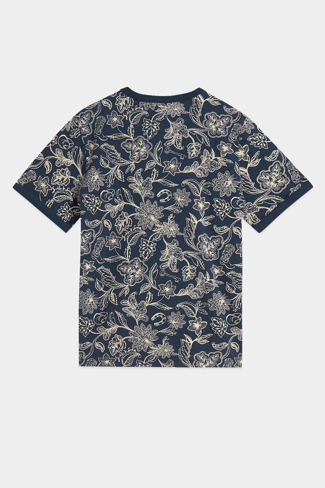 Printed Regular-Fit T-Shirt in Lucky Bandana Dress Blues