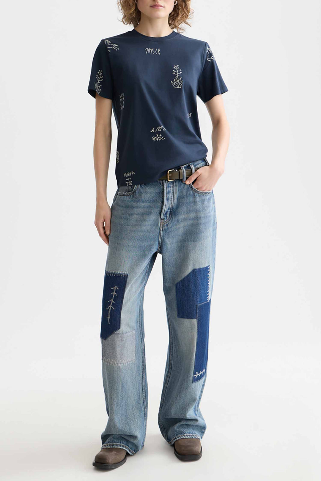 Printed Regular Fit T-Shirt in Carbon