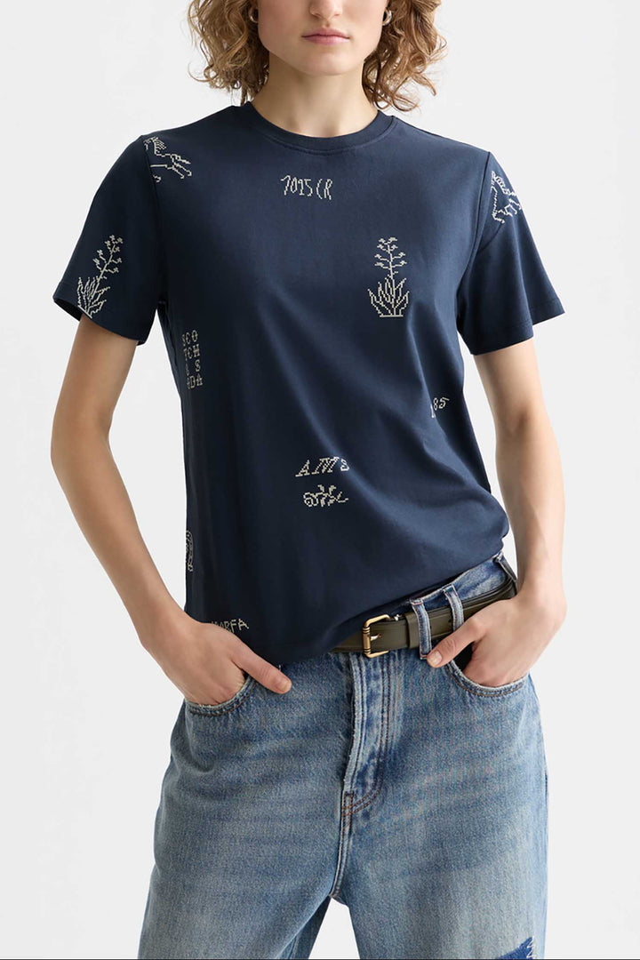 Printed Regular Fit T-Shirt in Carbon
