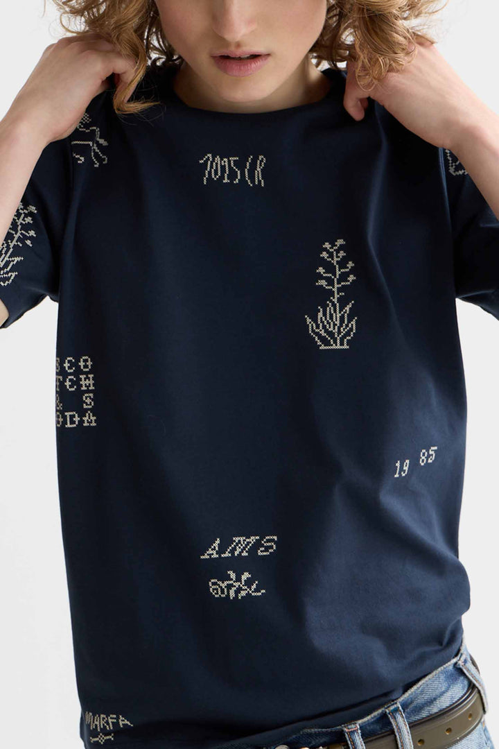 Printed Regular Fit T-Shirt in Carbon