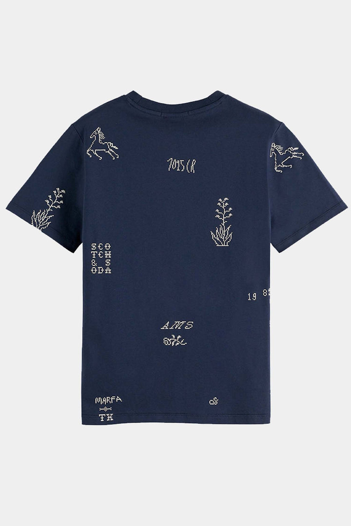 Printed Regular Fit T-Shirt in Carbon