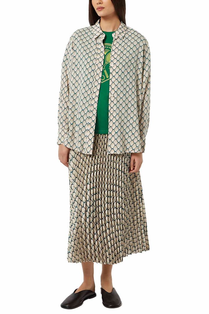Printed Relaxed Fit Shirt in Doubles Net