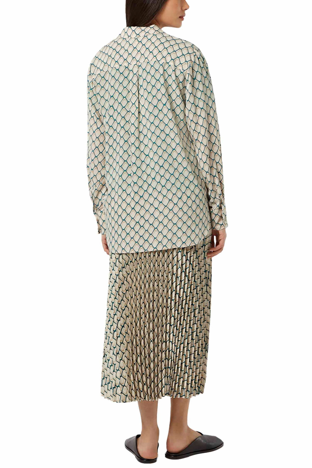 Printed Relaxed Fit Shirt in Doubles Net