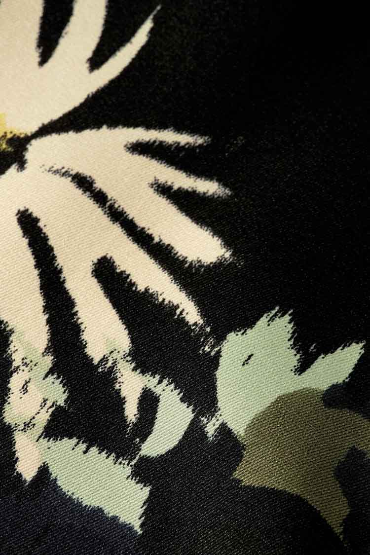 Printed Reversible Bomber Jacket in Aster Black