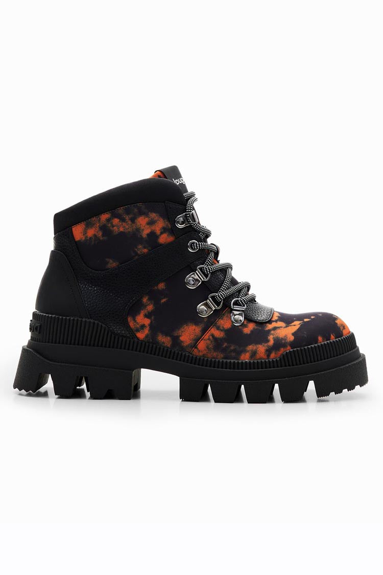 Printed Trekking Ankle Boots