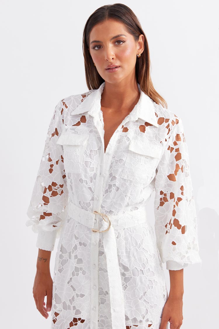 Promenade Shirt Midi Dress | FINAL SALE