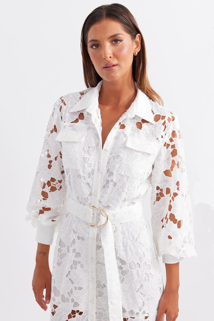 Promenade Shirt Midi Dress | FINAL SALE