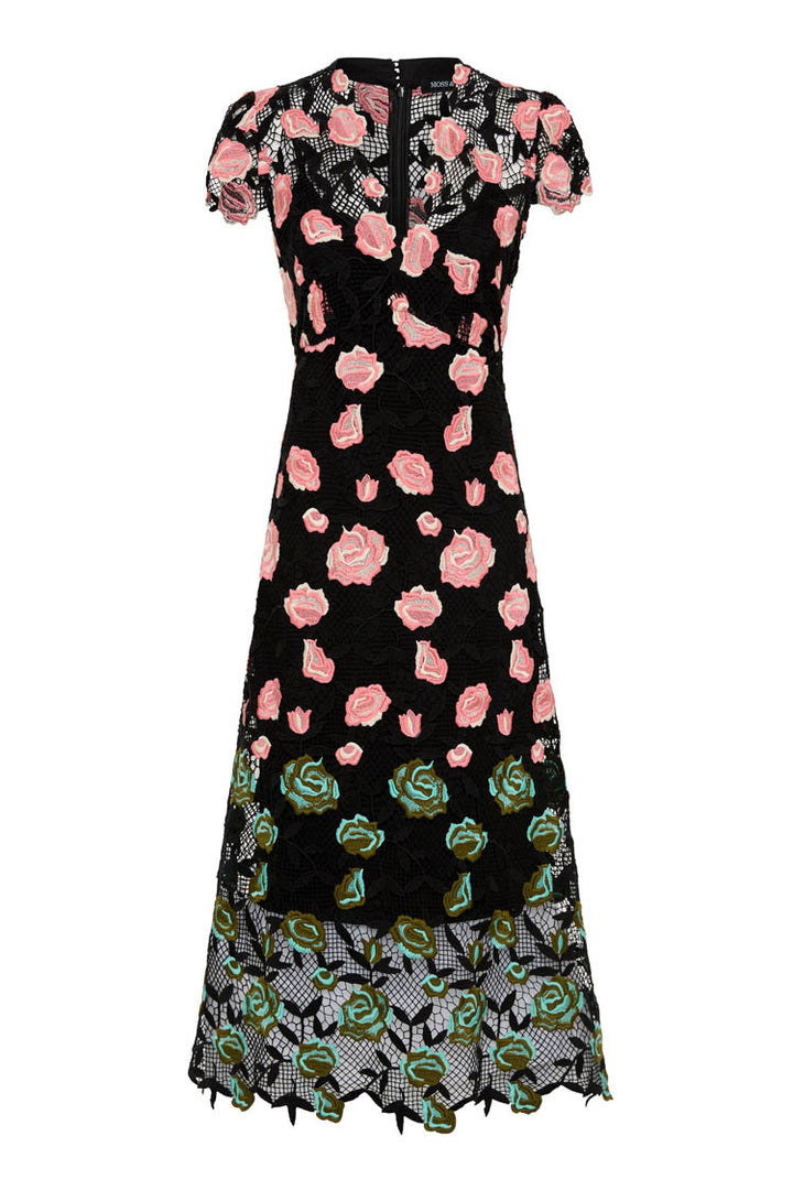 Provence V-Neck Dress in Black