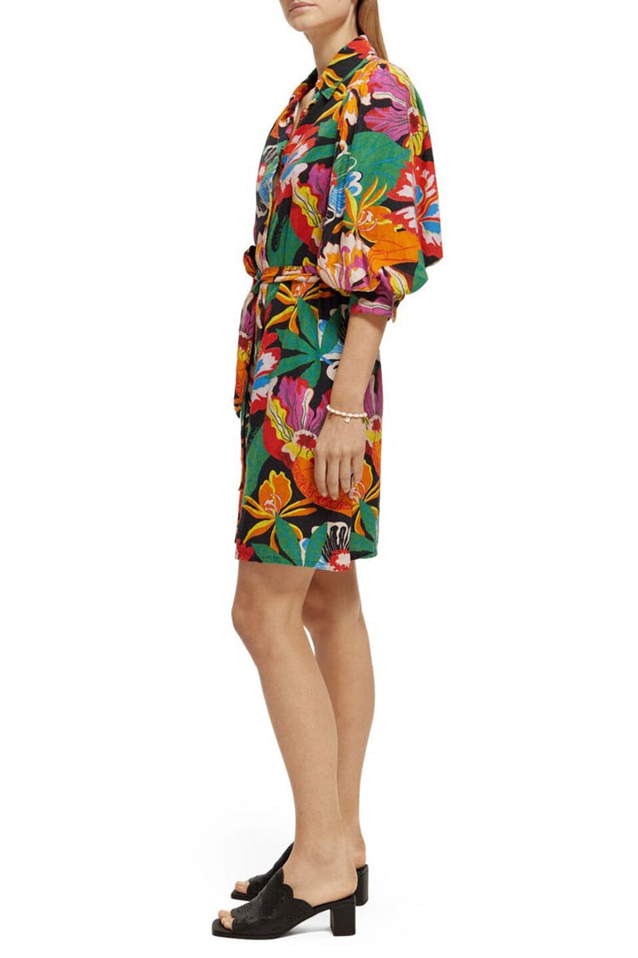 Puff Sleeve Floral Dress