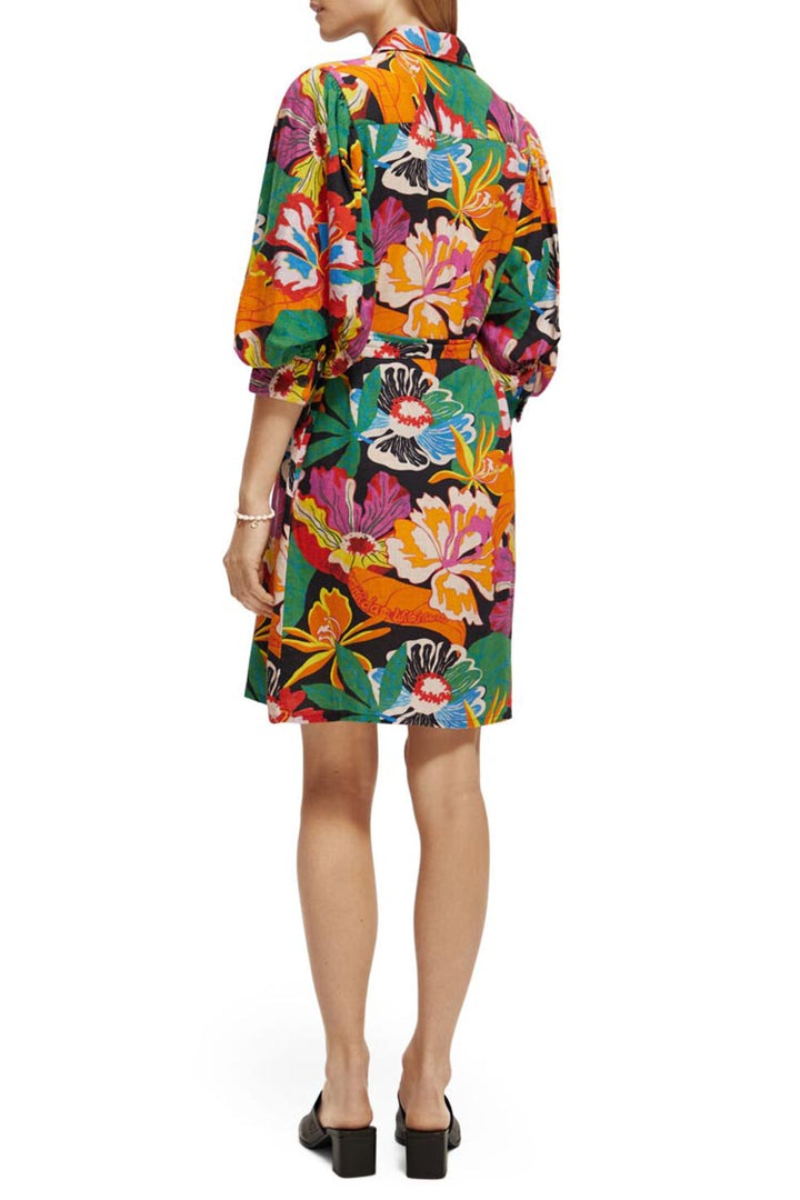 Puff Sleeve Floral Dress