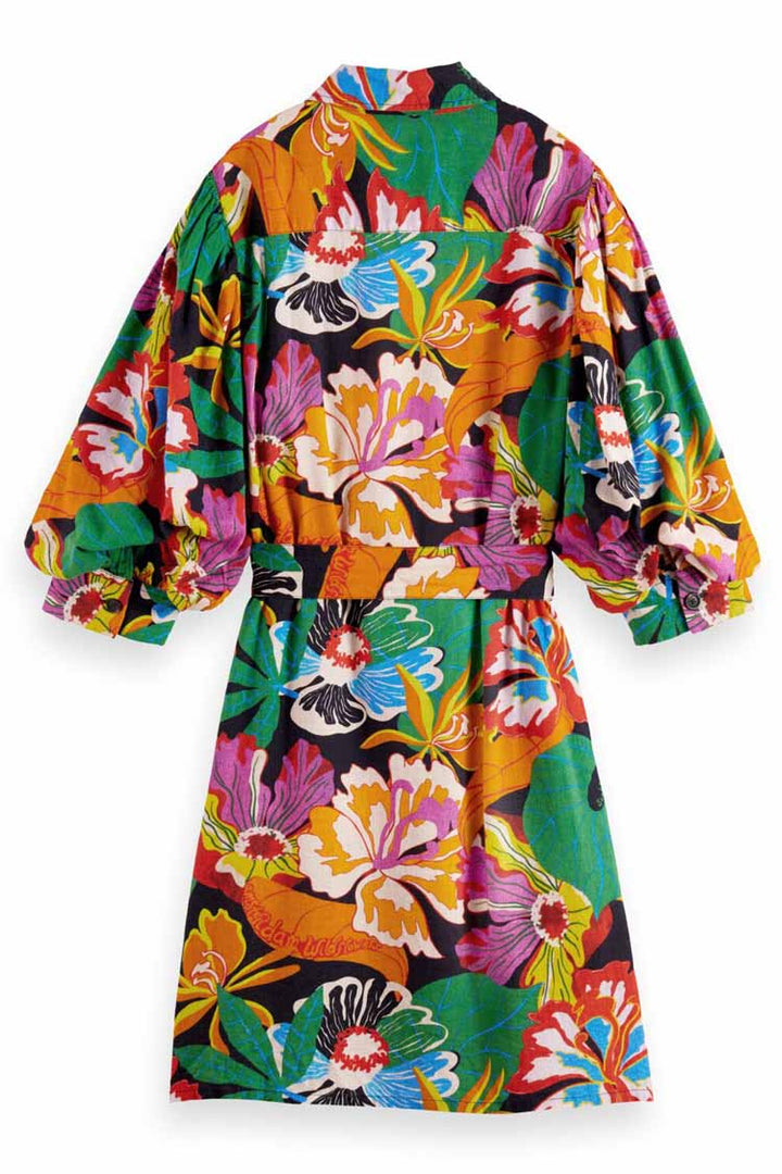 Puff Sleeve Floral Dress