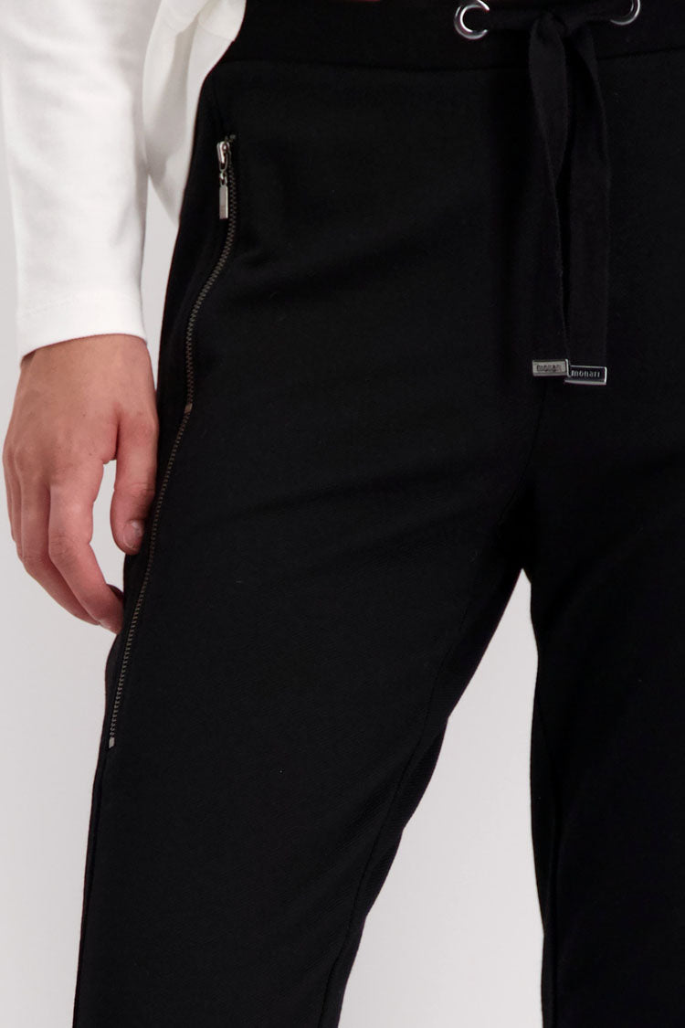 Pull-On Trousers with Zip Pockets