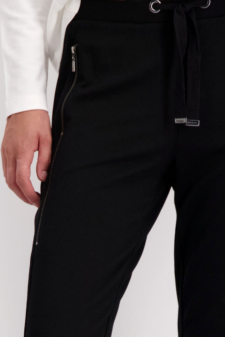 Pull-On Trousers with Zip Pockets