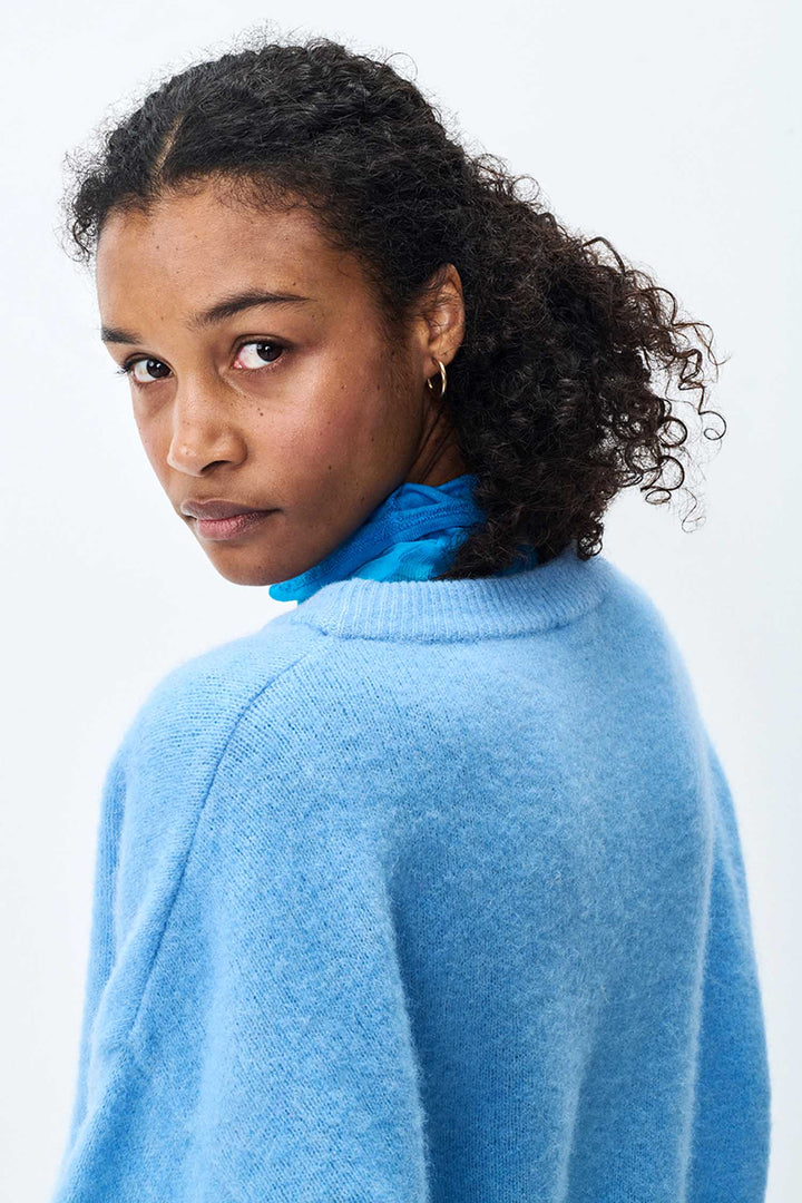 Vitow B-Neck LS Jumper in Atmosphere Melange