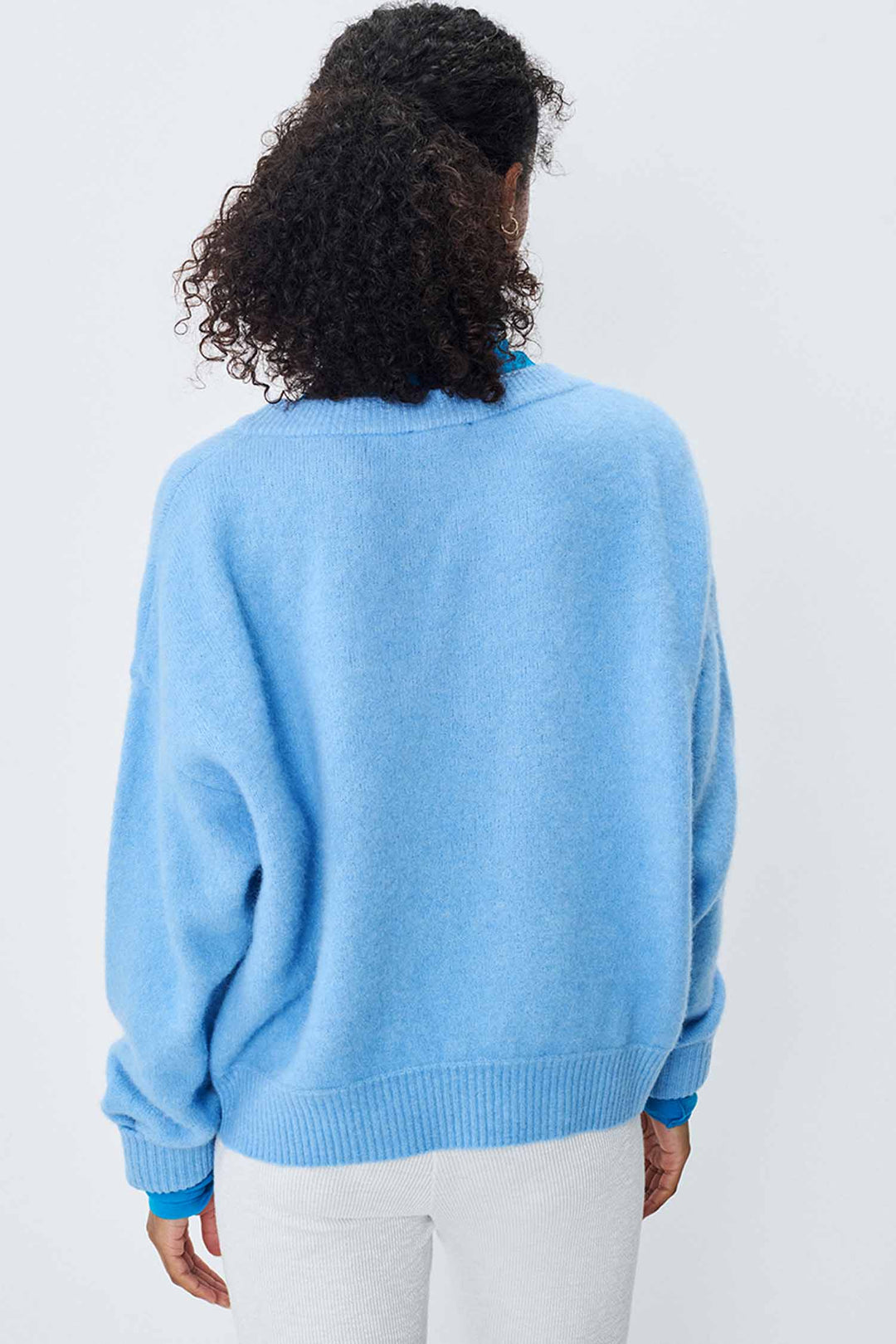 Vitow B-Neck LS Jumper in Atmosphere Melange