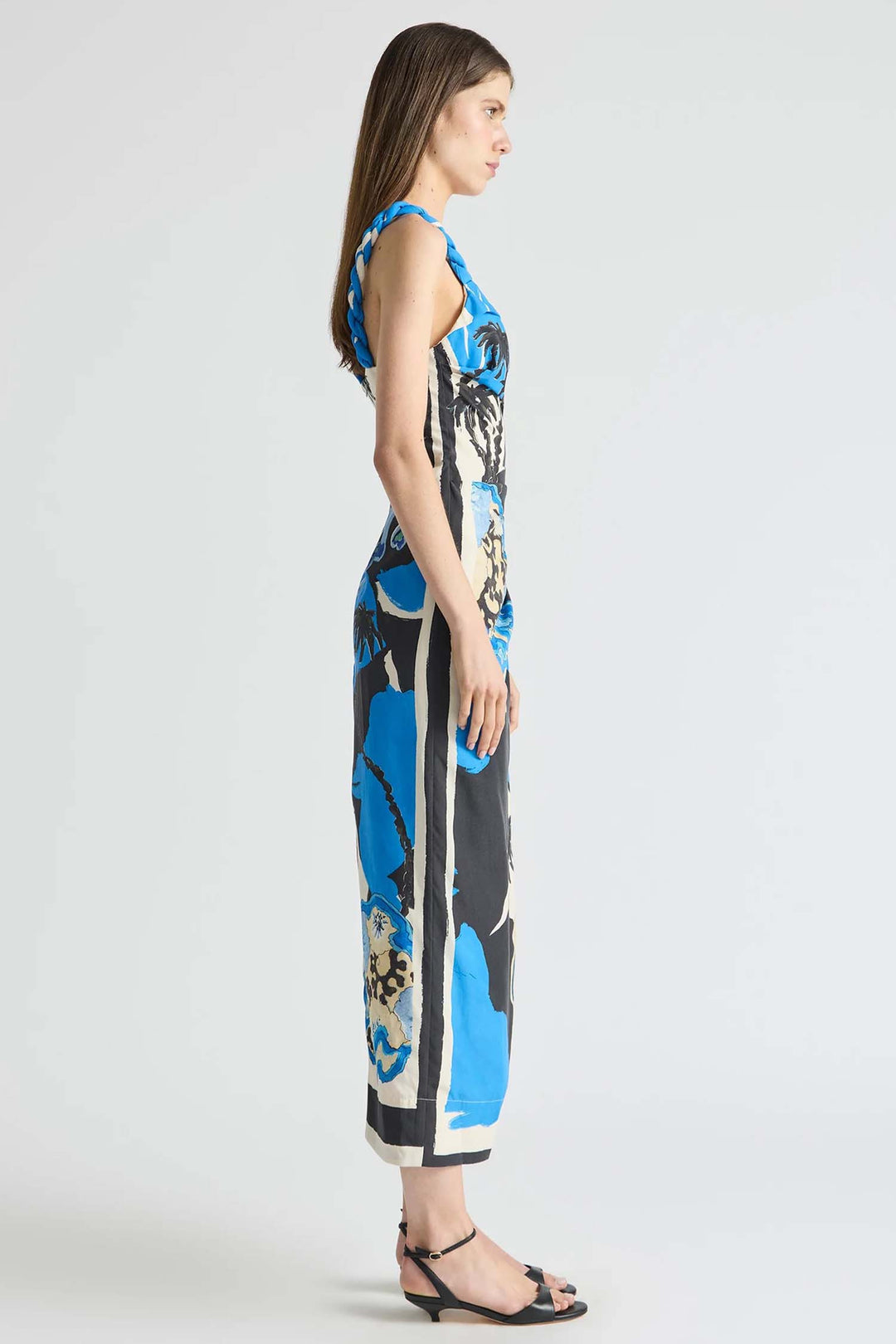 Pulse Twisted Strap Dress in Ultramarine