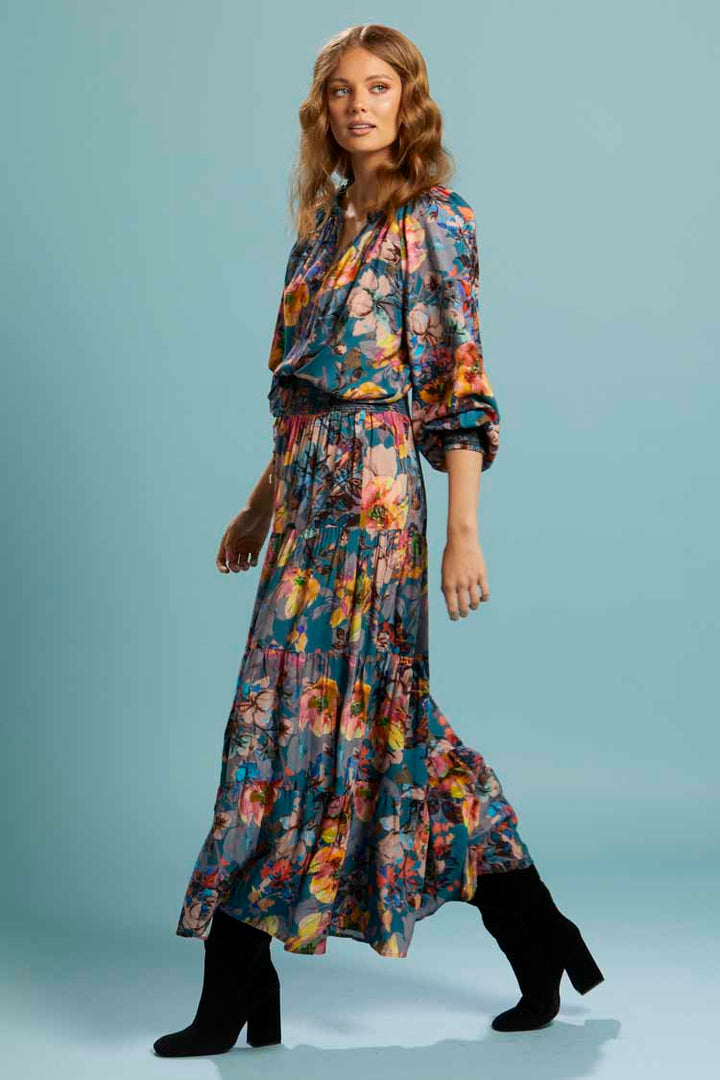 Pure Shores Shirred Boho Skirt