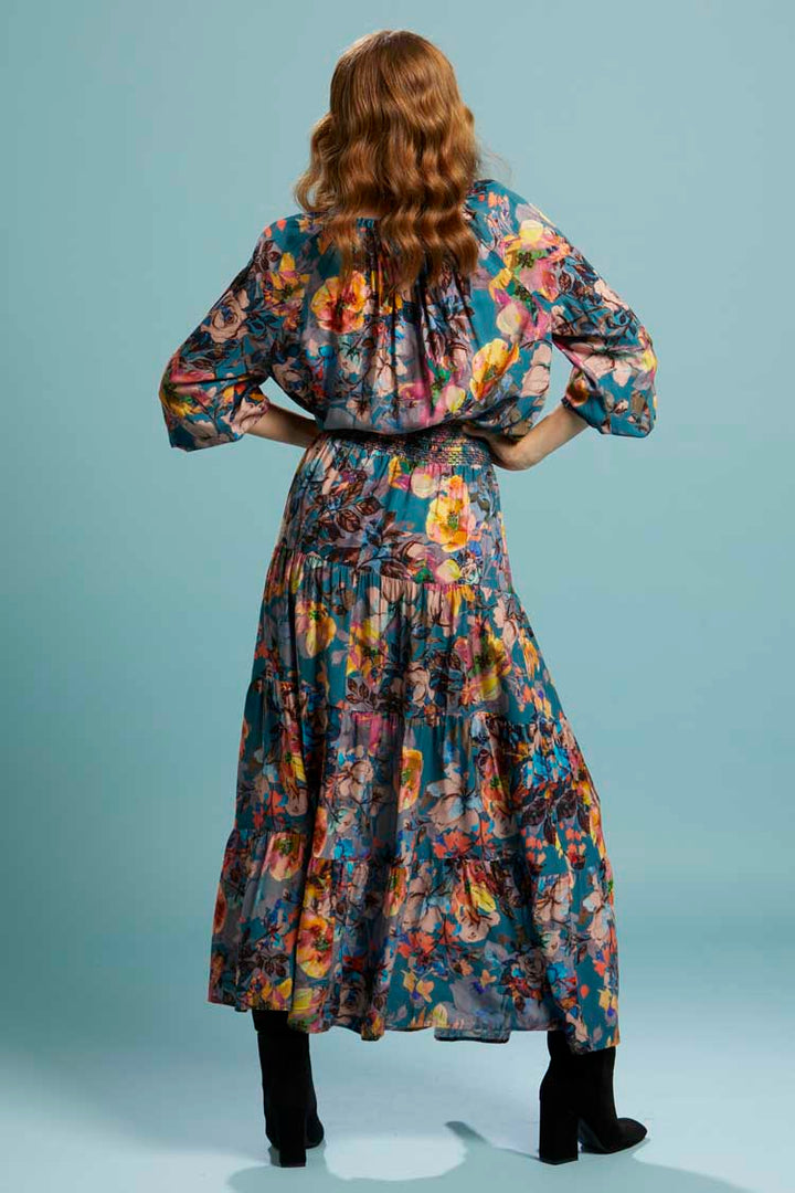 Pure Shores Shirred Boho Skirt