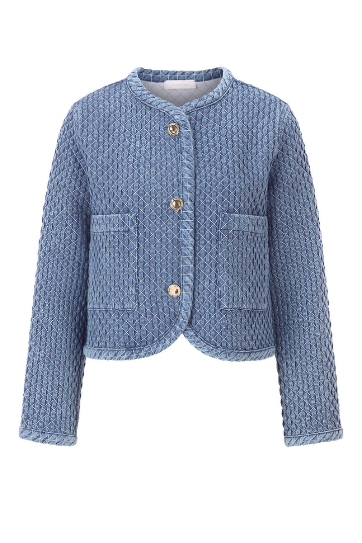 Quilted Denim Look Jacket