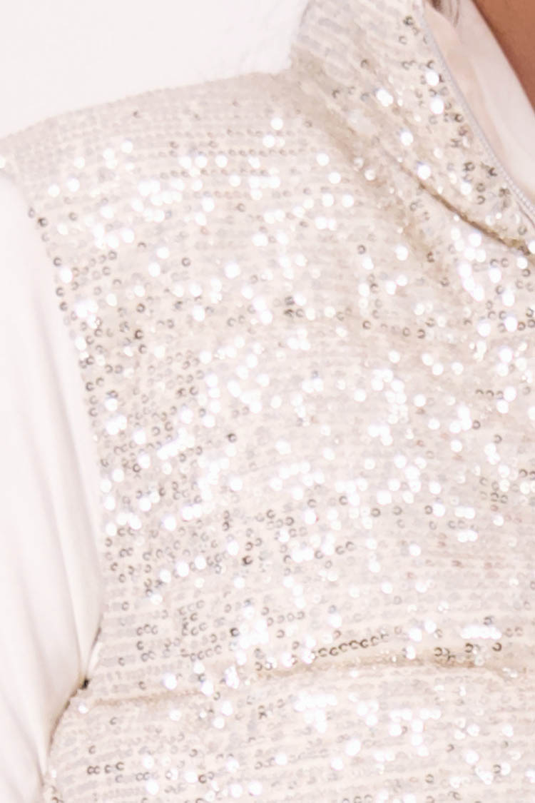 Quilted Sequin Vest | FINAL SALE